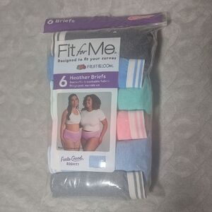 Fit For Me Women's Briefs 6 Pack Assorted Colors